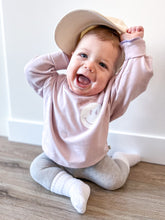 Load image into Gallery viewer, Smiley Crewneck Baby + Toddler - Lavender -