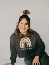 Load image into Gallery viewer, Rainbow - Bau Co. OG Cropped Hoodie - Adult - Grey