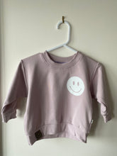 Load image into Gallery viewer, Smiley Crewneck Baby + Toddler - Lavender -
