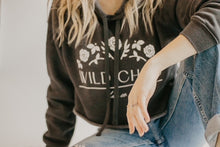 Load image into Gallery viewer, Wild Child Cropped Hoodie - Adult - Grey
