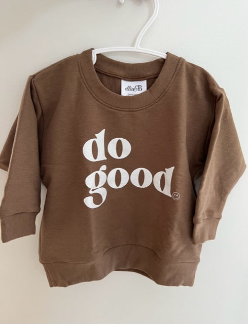 Do Good Baby/Toddler Crewneck - Brown -